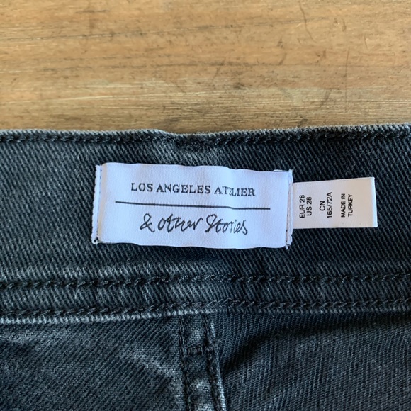 & Other Stories Raw Hem Denim Shorts - Picture 5 of 6